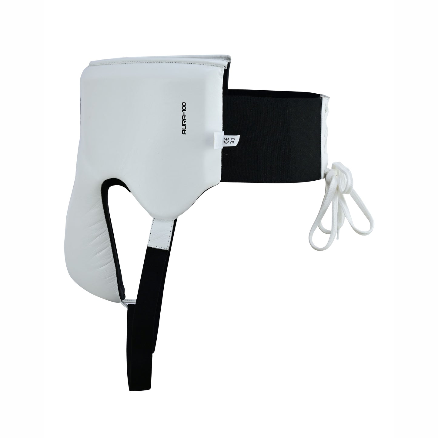 Aura 100 Series Genuine Leather Groin Guard – Lace-Up Closure Top & Back – Boxing & MMA