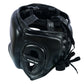 Aura 100 Series Genuine Leather Headgear – Lace-Up Closure Top & Back – Boxing & MMA Protective Gear