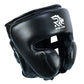 Aura 100 Series Genuine Leather Headgear – Lace-Up Closure Top & Back – Boxing & MMA Protective Gear