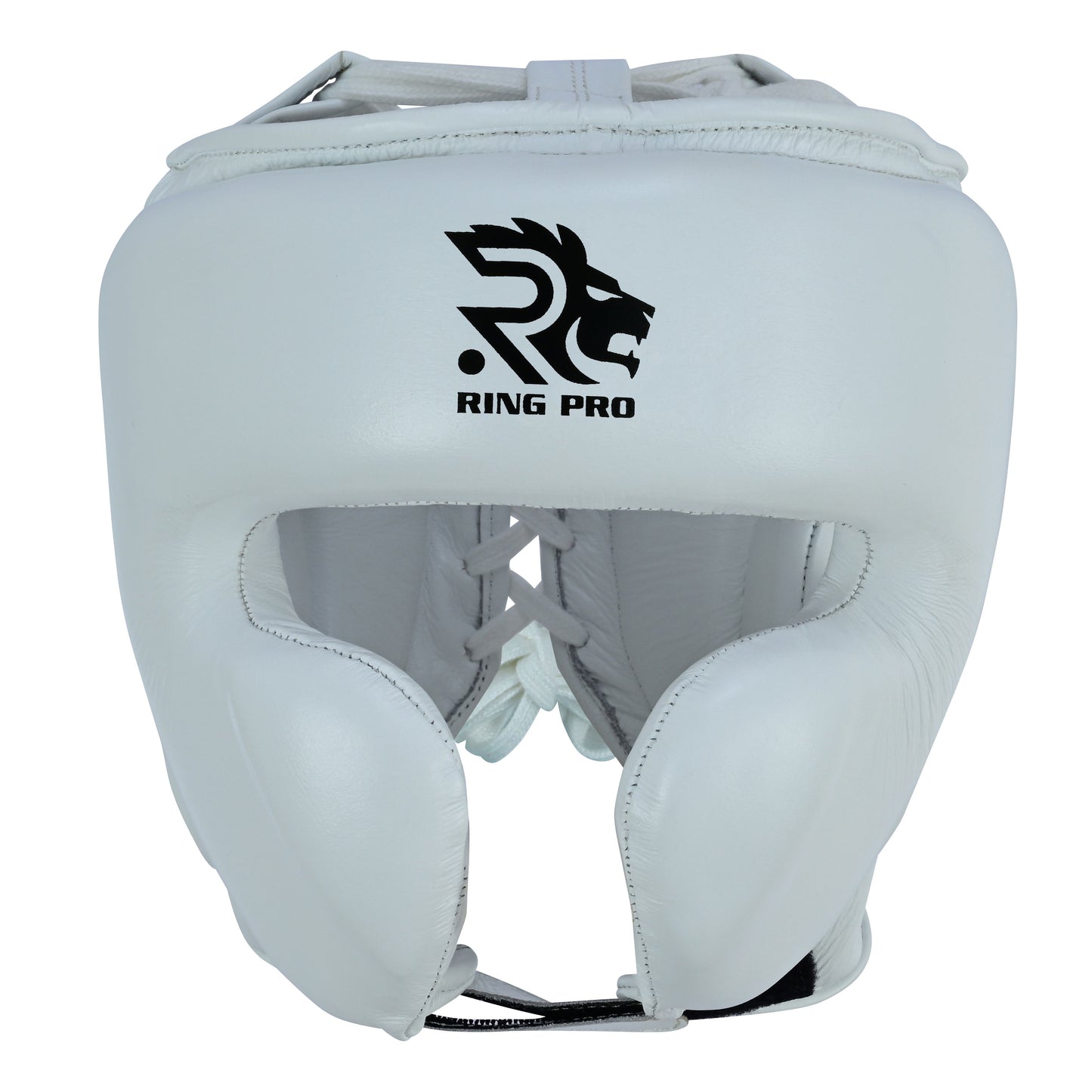Aura 100 Series Genuine Leather Headgear – Lace-Up Closure Top & Back – Boxing & MMA Protective Gear