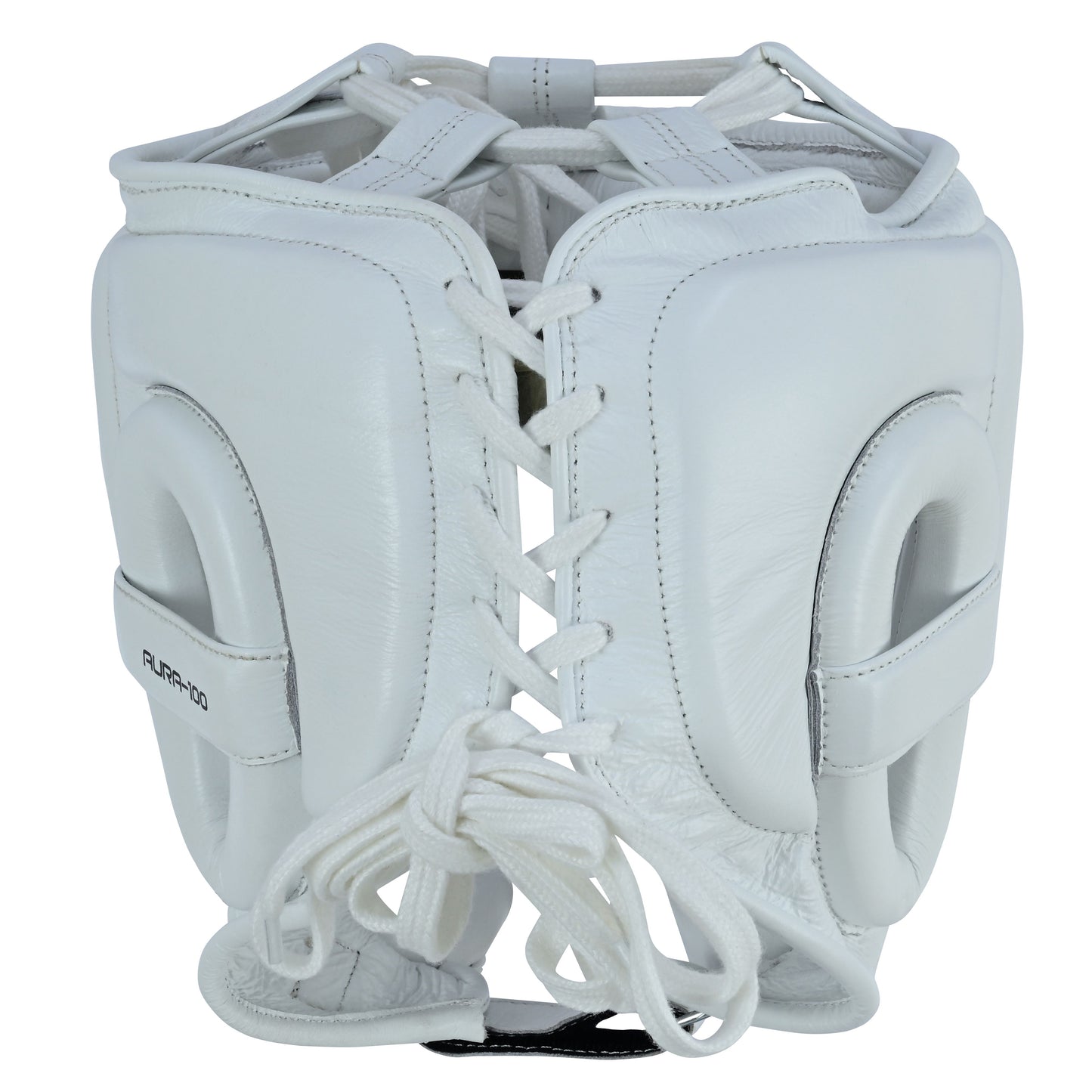 Aura 100 Series Genuine Leather Headgear – Lace-Up Closure Top & Back – Boxing & MMA Protective Gear