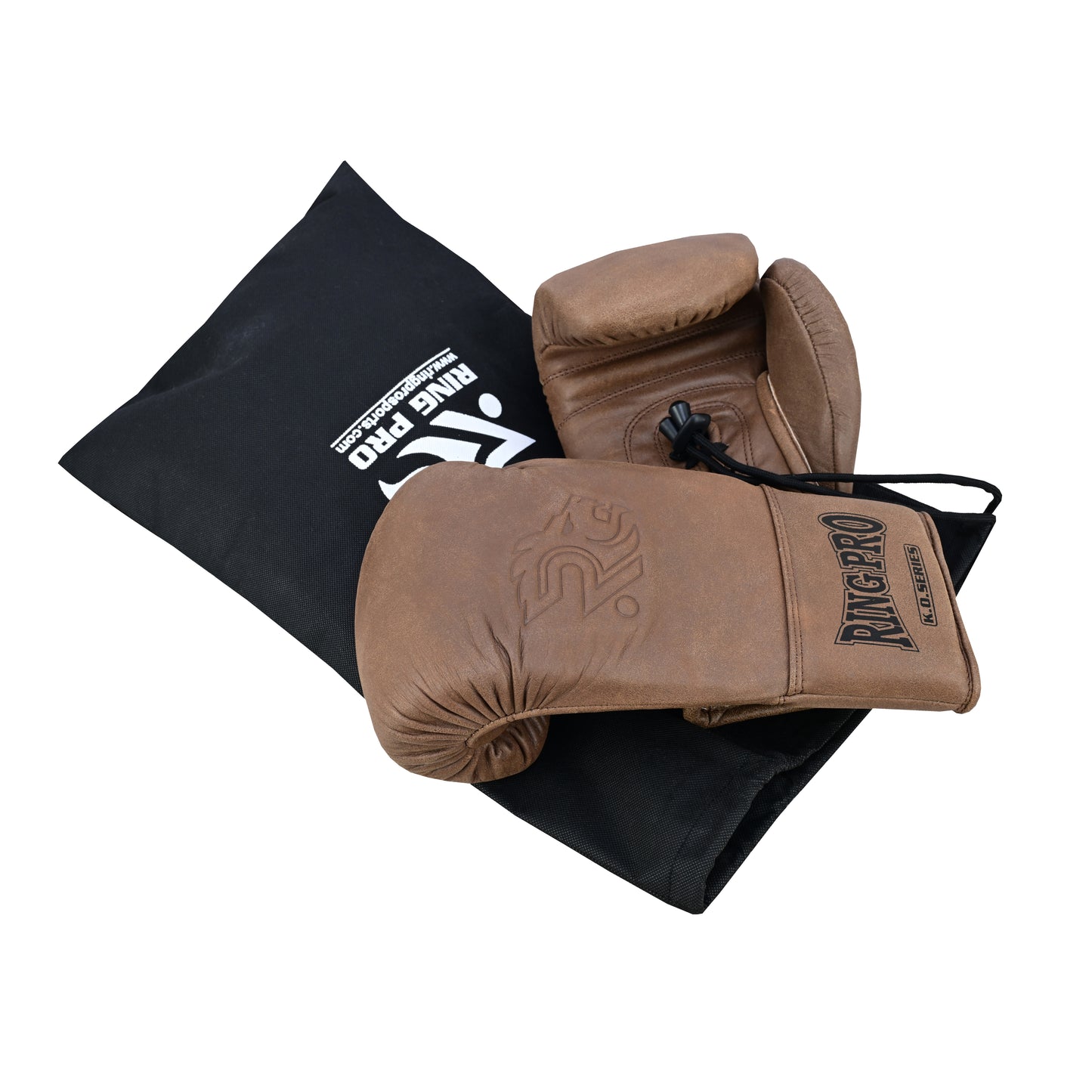 Ring Pro Boxing Gloves Lace-Up – Distressed Leather