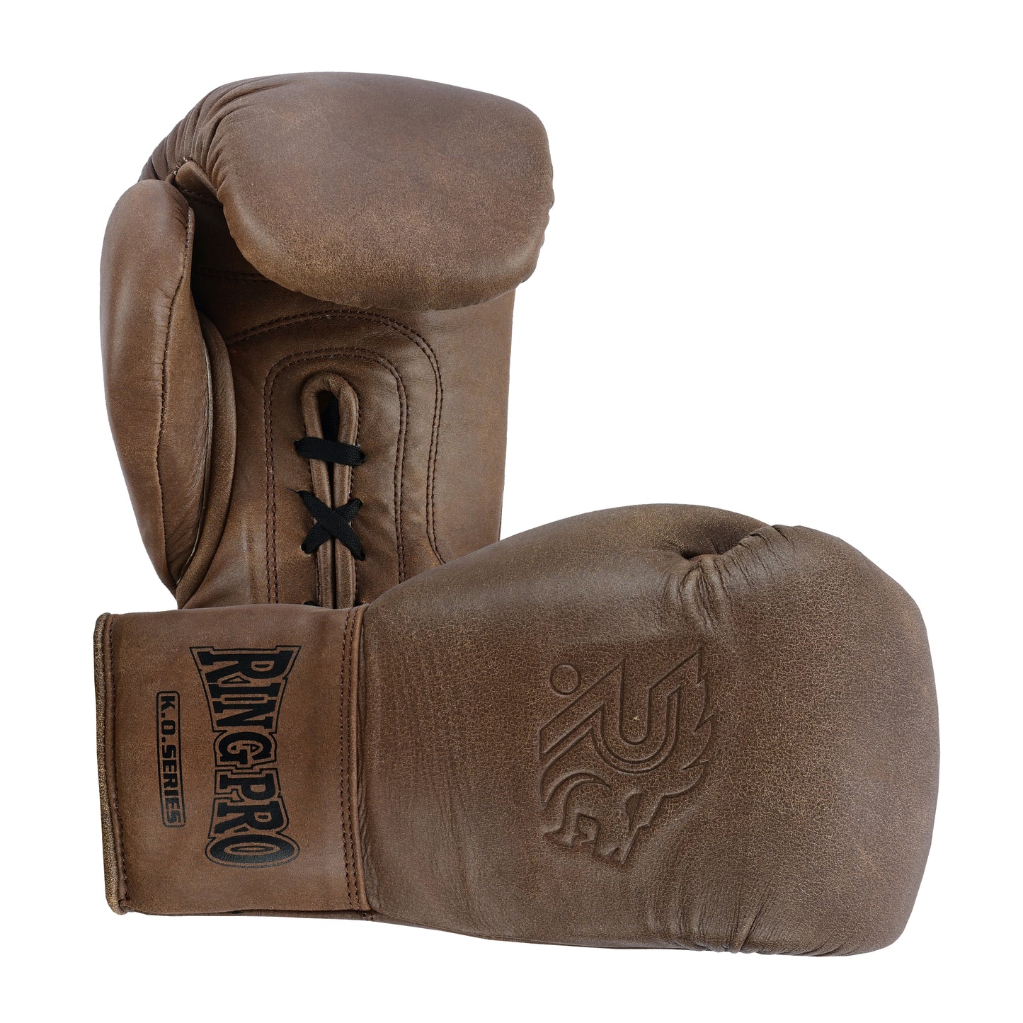 Ring Pro Boxing Gloves Lace-Up – Distressed Leather