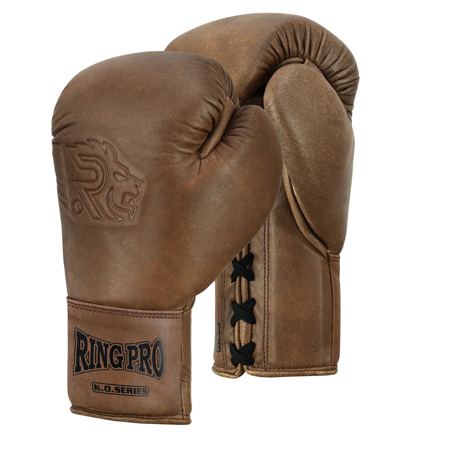 Ring Pro Boxing Gloves Lace-Up – Distressed Leather