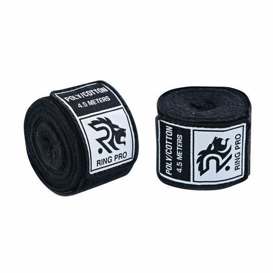 Ring Pro Hand wraps – Semi-Elastic Poly Cotton 180”