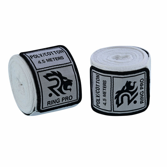 Ring Pro Hand wraps – Semi-Elastic Poly Cotton 180”