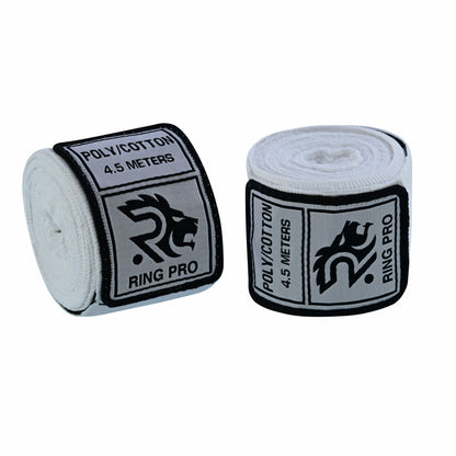 Ring Pro Hand wraps – Semi-Elastic Poly Cotton 180”