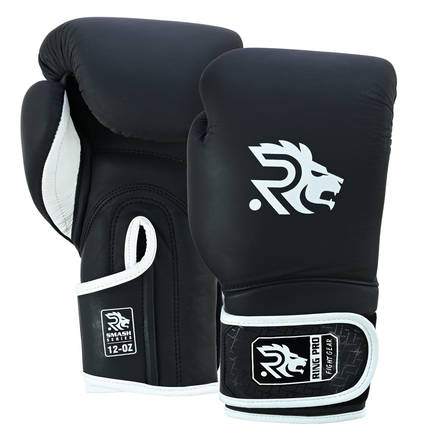 Ring Pro Boxing Gloves – Strap Style, Matte Cowhide Leather