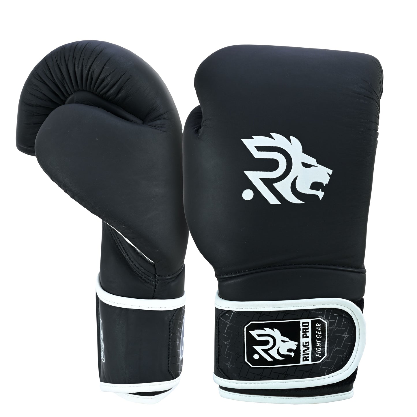 Ring Pro Boxing Gloves – Strap Style, Matte Cowhide Leather