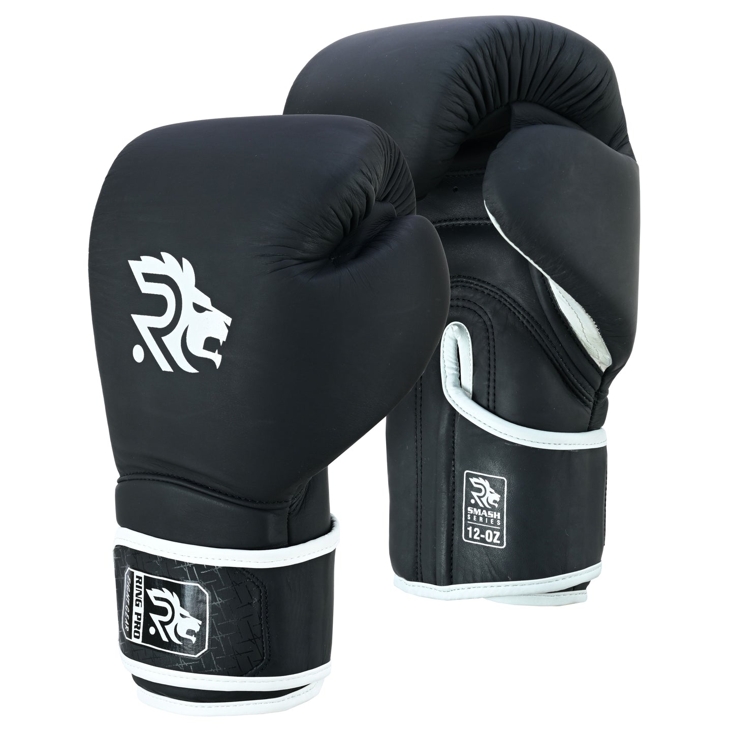 Ring Pro Boxing Gloves – Strap Style, Matte Cowhide Leather