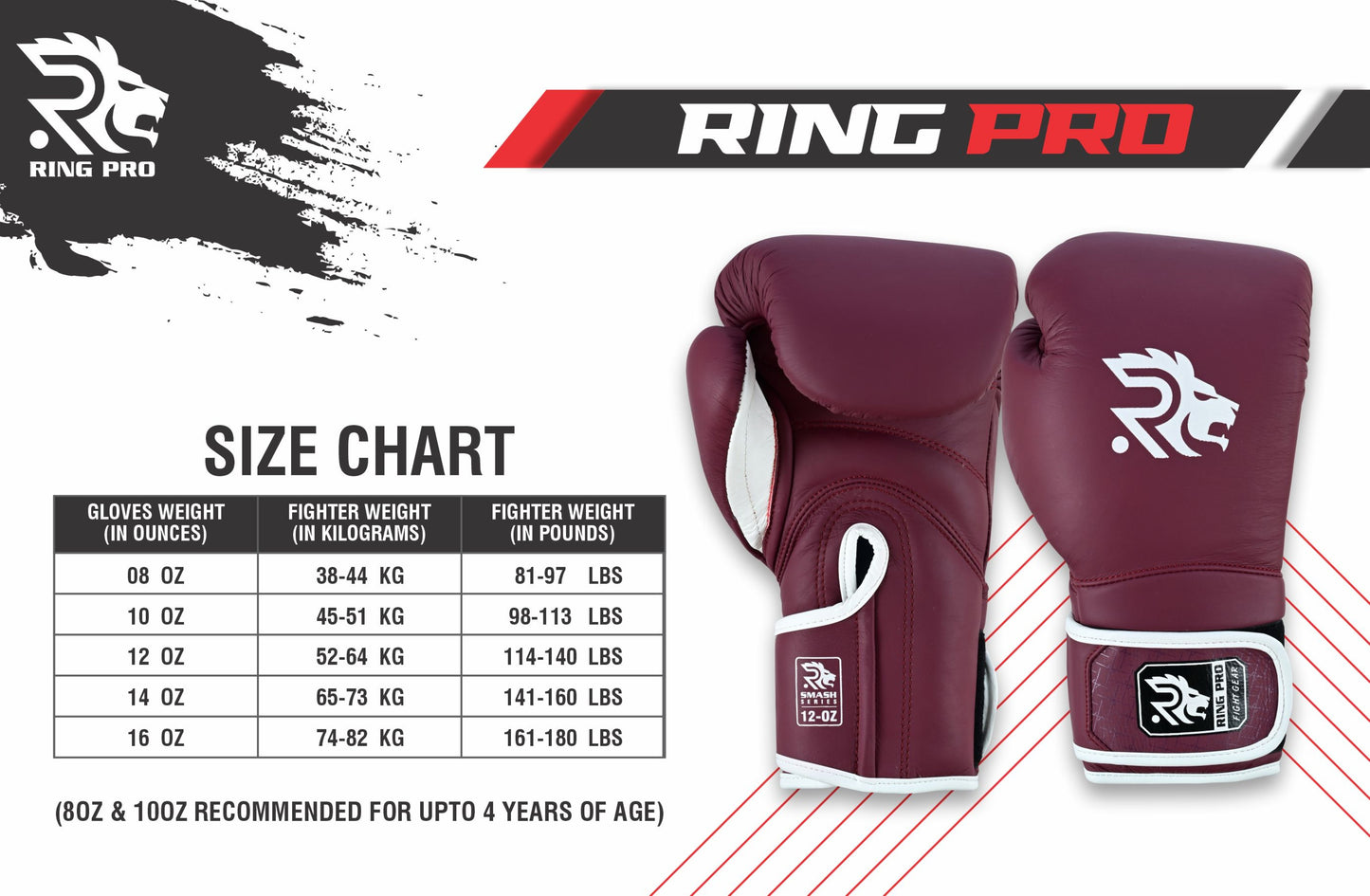 Ring Pro Boxing Gloves - Strape