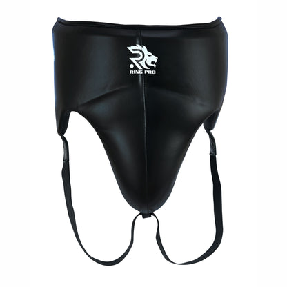 Aura 100 Series Genuine Leather Groin Guard – Lace-Up Closure Top & Back – Boxing & MMA