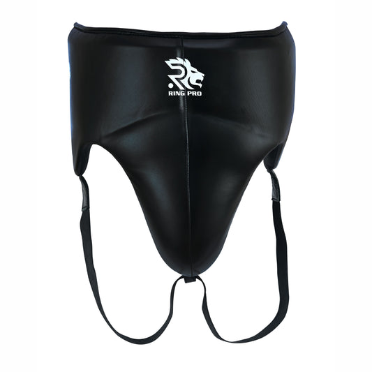 Aura 100 Series Genuine Leather Groin Guard – Lace-Up Closure Top & Back – Boxing & MMA