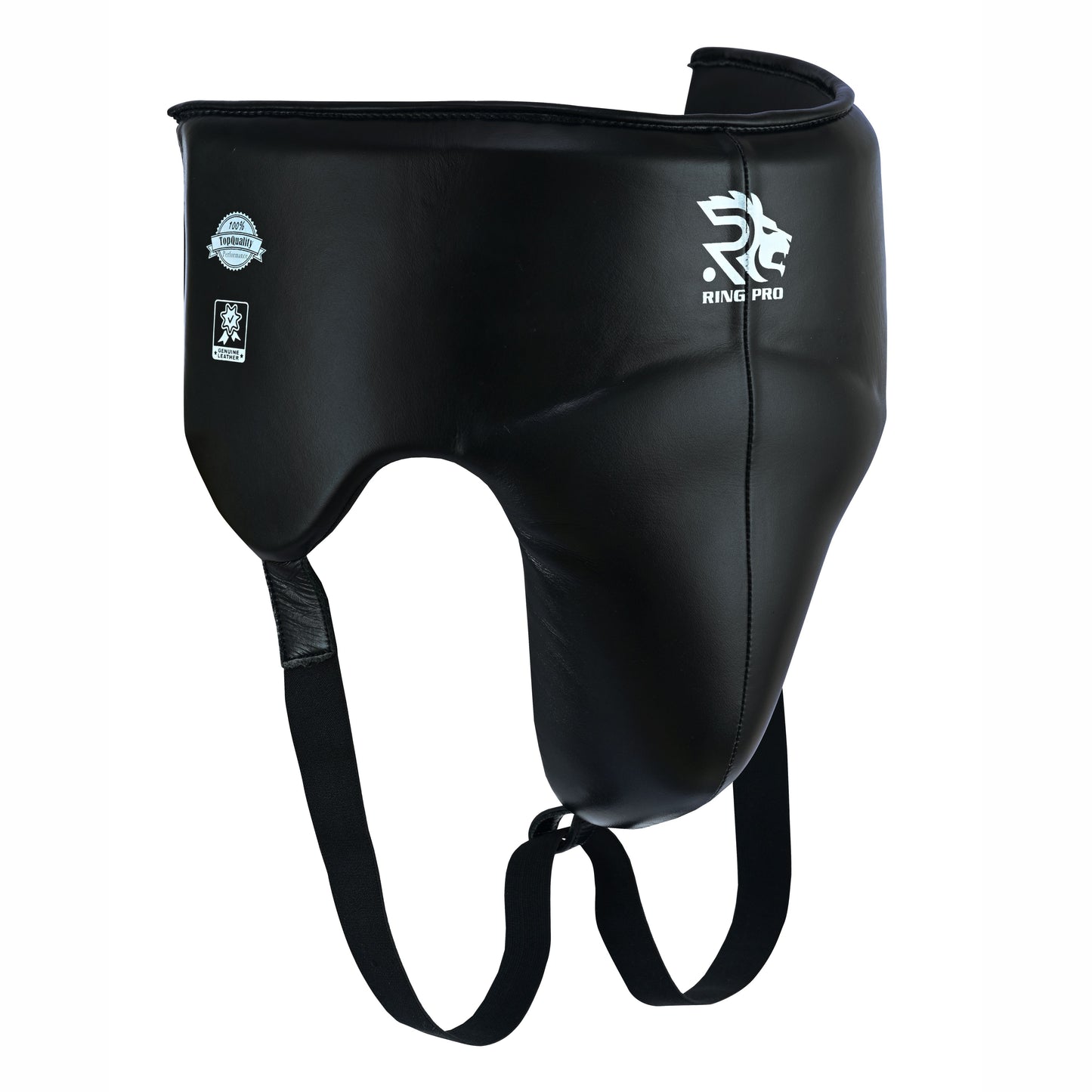 Aura 100 Series Genuine Leather Groin Guard – Lace-Up Closure Top & Back – Boxing & MMA