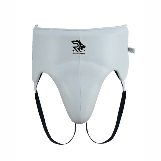 Aura 100 Series Genuine Leather Groin Guard – Lace-Up Closure Top & Back – Boxing & MMA