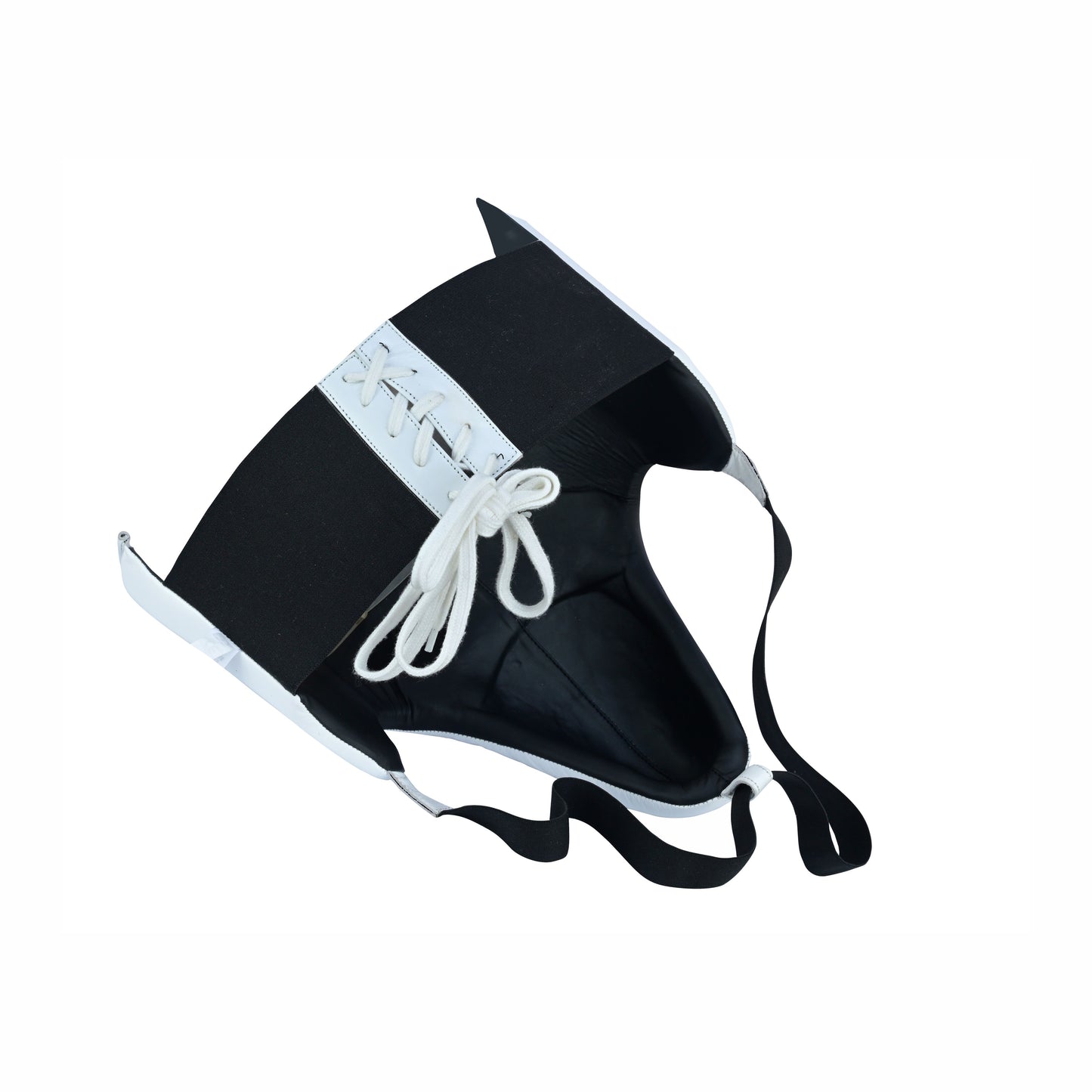 Aura 100 Series Genuine Leather Groin Guard – Lace-Up Closure Top & Back – Boxing & MMA