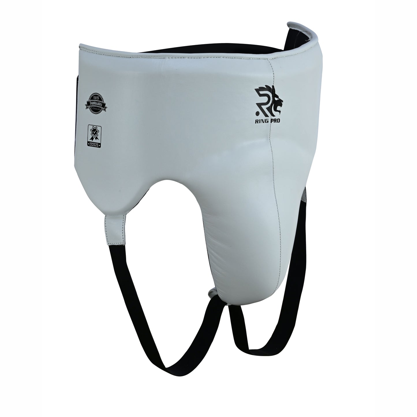 Aura 100 Series Genuine Leather Groin Guard – Lace-Up Closure Top & Back – Boxing & MMA